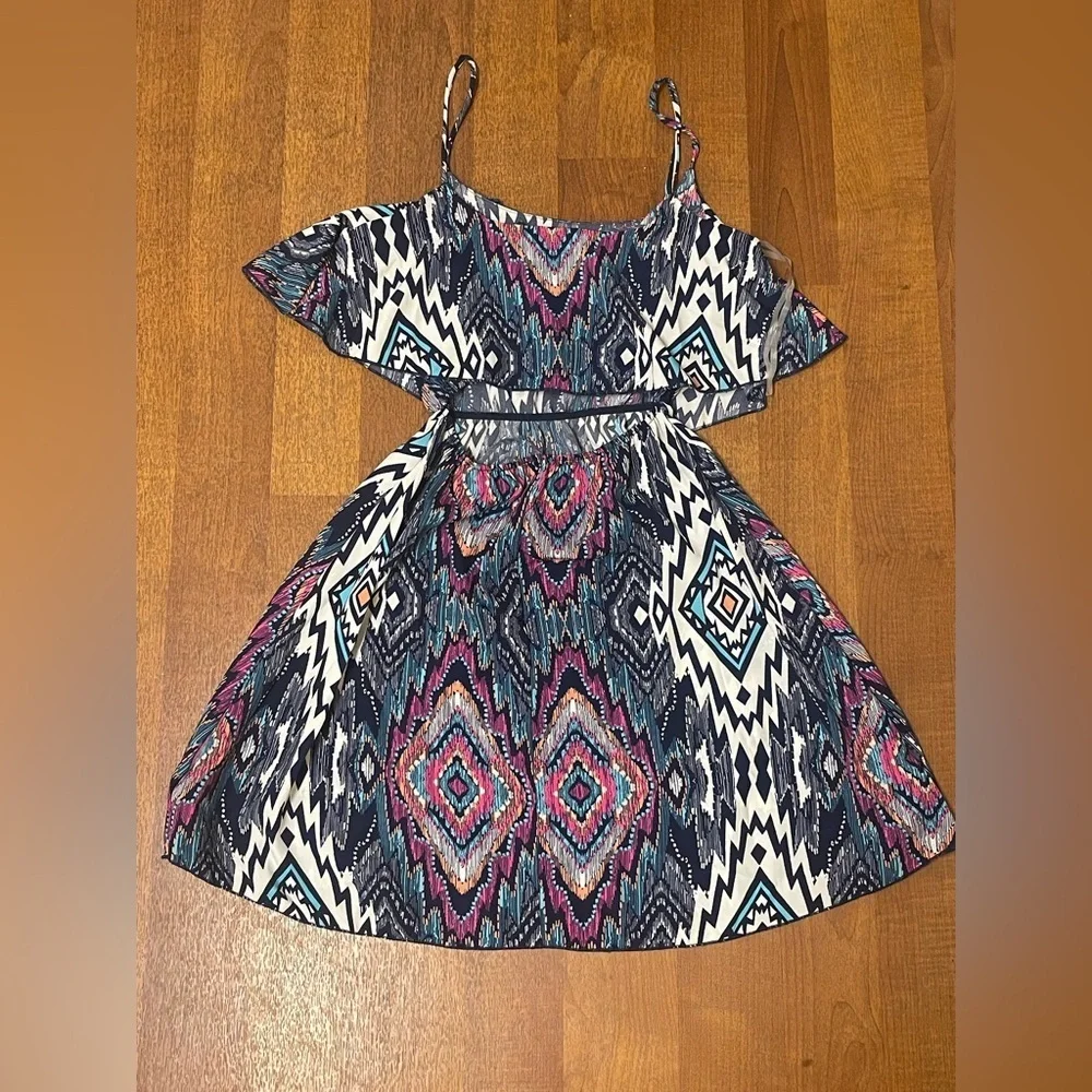 Charlotte Russe Multicolor Tribal Print Dress